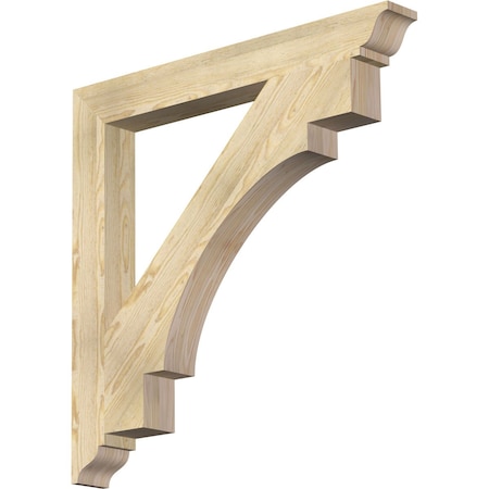 Ekena Millwork Merced Traditional Rough Sawn Bracket, Douglas Fir, 4"W x 36"D x 36"H BKT04X36X36MRC01RDF